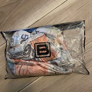 Bravest Studio currency shorts NWT small